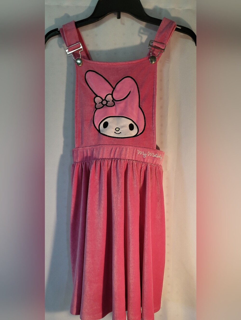Sanrio My Melody Pin Velvet Skirtall Jumper Dress Adj Straps